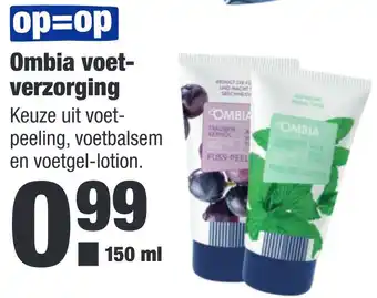 ALDI Ombia voetverzorging aanbieding