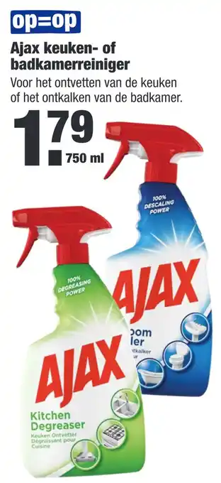 ALDI Ajax keuken- of badkamerreiniger aanbieding