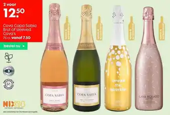 HEMA Cava Copa Sabia Brut Of Sleeved Cava's aanbieding