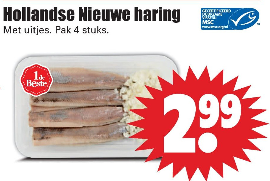 Hollandse Nieuwe haring aanbieding bij Dirk