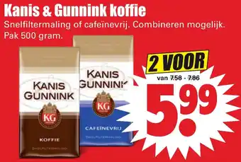 Dirk Kanis & Gunnink koffie aanbieding