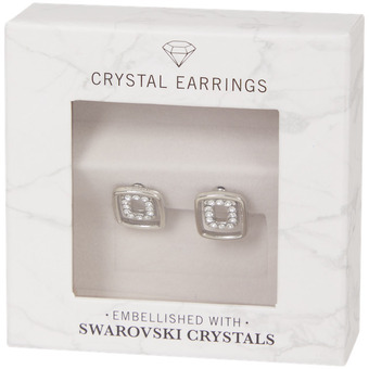 Action Oorbellen met swarovski-kristallen aanbieding