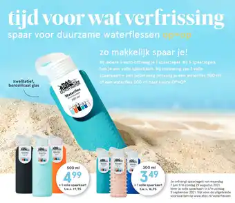 Etos Spaar voor duurzame waterflessen aanbieding