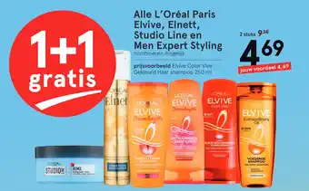 Etos Alle L'Oréal Paris Elvive, Elnett, Studio Line en Men Expert Styling aanbieding