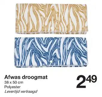 Zeeman Afwas droogmat 38*50 cm aanbieding