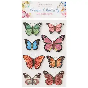 Action Hobby flora vlinder- en bloemenstickers aanbieding