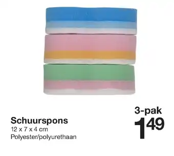 Zeeman Schuurspons 3-pak aanbieding