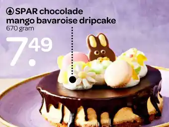 Spar Spar chocolade mango bavaroise dripcake 670g aanbieding