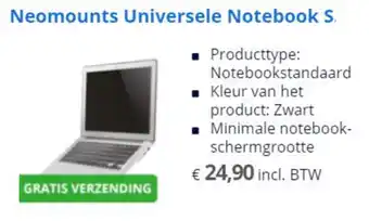 Max ICT Neomounts Universele Notebook S aanbieding