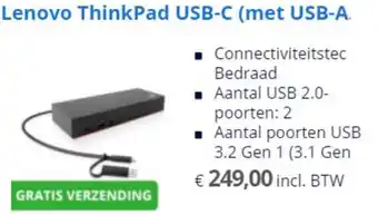 Max ICT Lenovo ThinkPad USB C met USB A aanbieding