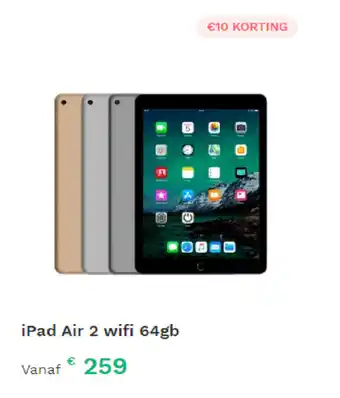 Leapp iPad Air 2 WiFi 64GB aanbieding