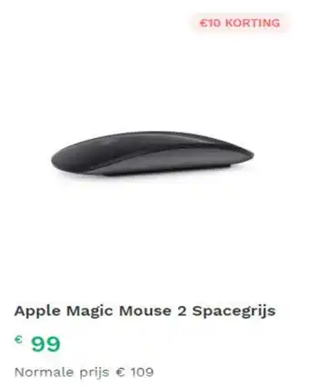 Leapp Apple Magic Mouse 2 Spacegrijs aanbieding