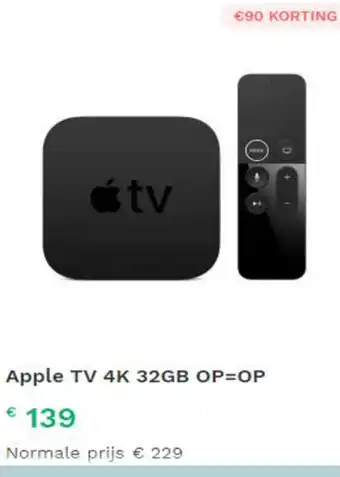 Leapp Apple TV 4K 32GB aanbieding