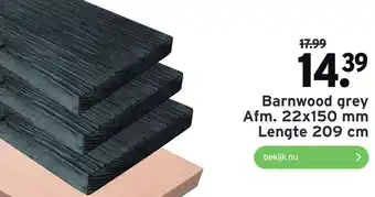 GAMMA Barnwood grey aanbieding