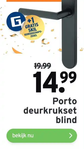 GAMMA Porto deurkrukset blind aanbieding