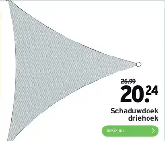 GAMMA Schaduwdoek driehoek aanbieding