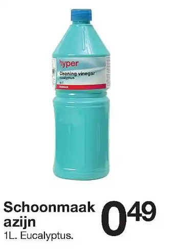 Zeeman Schoonmaak azijn aanbieding