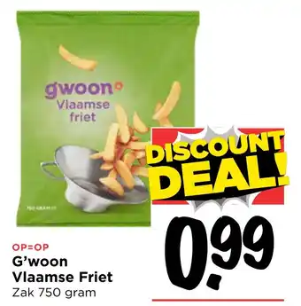 Vomar Voordeelmarkt G'woon Vlaamse Friet 750g aanbieding