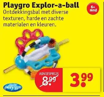 Kruidvat Playgro explor-a-ball aanbieding