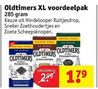 Kruidvat Oldtimers XL voordeelpak 285g aanbieding