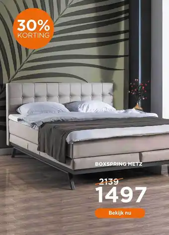 TotaalBED Boxspring Metz 30% Korting aanbieding