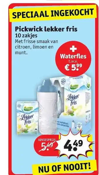 Kruidvat Pickwick lekker fris aanbieding