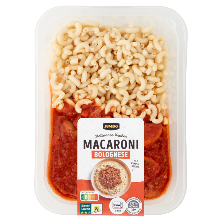 Jumbo macaroni bolognese 450g aanbieding bij Jumbo