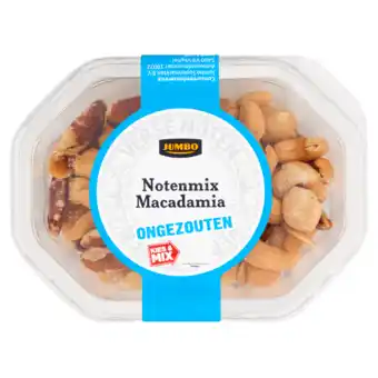 Jumbo Jumbo ongezouten notenmix macadamia 130g aanbieding