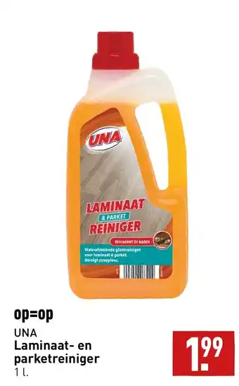 ALDI Una laminaat- en parketreiniger 1L aanbieding