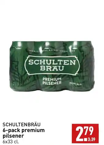 ALDI Schultenbrau 6-pack premium pilsener 6 x 33cl aanbieding