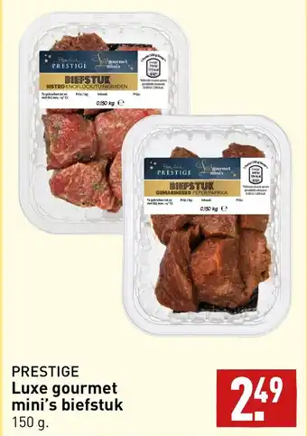 ALDI Prestige luxe gourmet mini's biefstuk 150g aanbieding