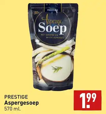 ALDI Prestige aspergesoep 570ml aanbieding