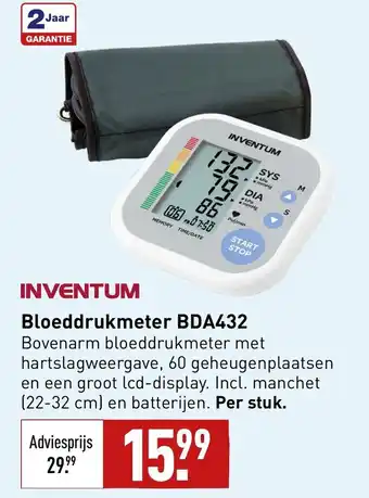 ALDI Inventum bloeddrukmeter BDA432 aanbieding