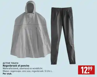 ALDI Active touch regenbroek of poncho aanbieding