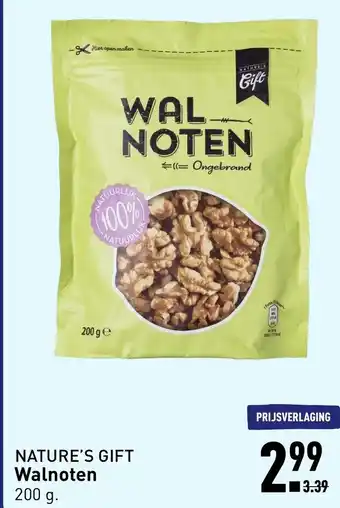 ALDI Nature's gift walnoten 200g aanbieding