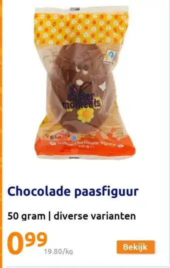 Action Chocolade paasfiguur 50g aanbieding