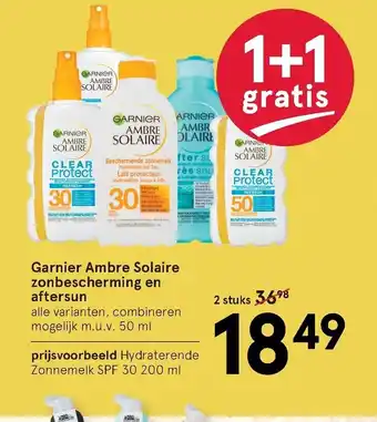 Etos Garnier ambre solaire zonbescherming en aftersun aanbieding