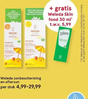 Etos Weleda zonberscherming en aftersun aanbieding