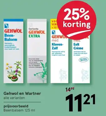 Etos Gehwol en wartner aanbieding