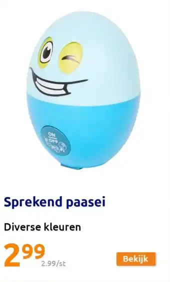 Action Sprekend paasei aanbieding