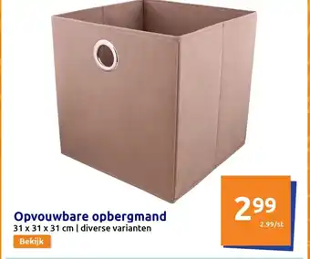 Action Opvouwbare opbergmand aanbieding