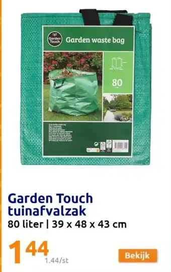 Action Garden touch tuinafvalzak 80 liter aanbieding