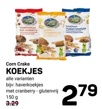 Ekoplaza Corn crake koekjes aanbieding