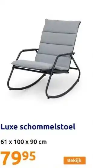 Action Luxe schommelstoel aanbieding