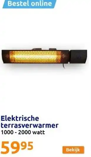 Action Elektrische terrasverwarmer aanbieding