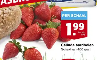 Hoogvliet Calinda aardbeien 400g aanbieding