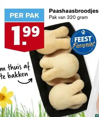 Hoogvliet Paashaasbroodjes 320g aanbieding