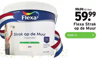 GAMMA Flexa Strak op de Muur 10 liter aanbieding