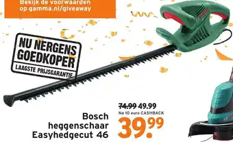 GAMMA Bosch heggenschaar Easyhedgecut 46 aanbieding