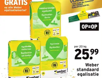 GAMMA Weber standaard egalisatie 20kg aanbieding